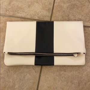 Black and white foldable purse